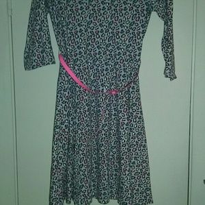 Grey leopard dress